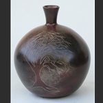 Vase with Windblown Tree