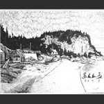 Pointe au Pic, China Ink by Marc Tremblay